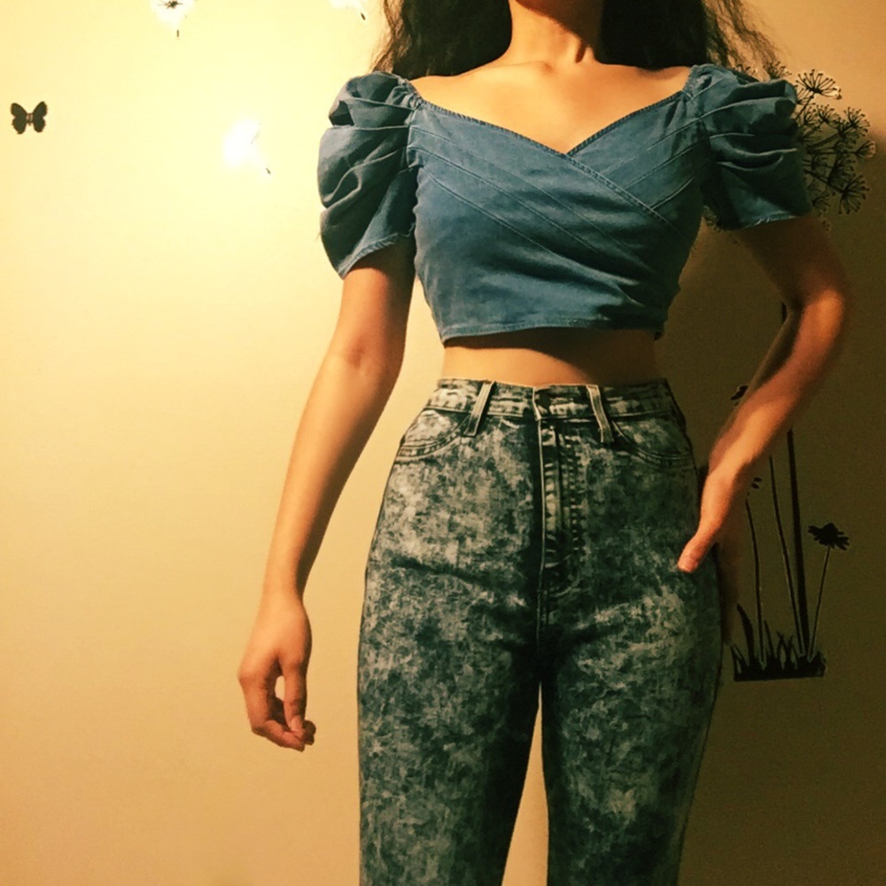 Denim Crop Top